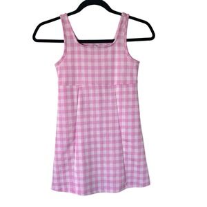 Old Navy  Sleeveless Swing Dress Girls Medium 8 Mini Pink Gingham Spring Easter